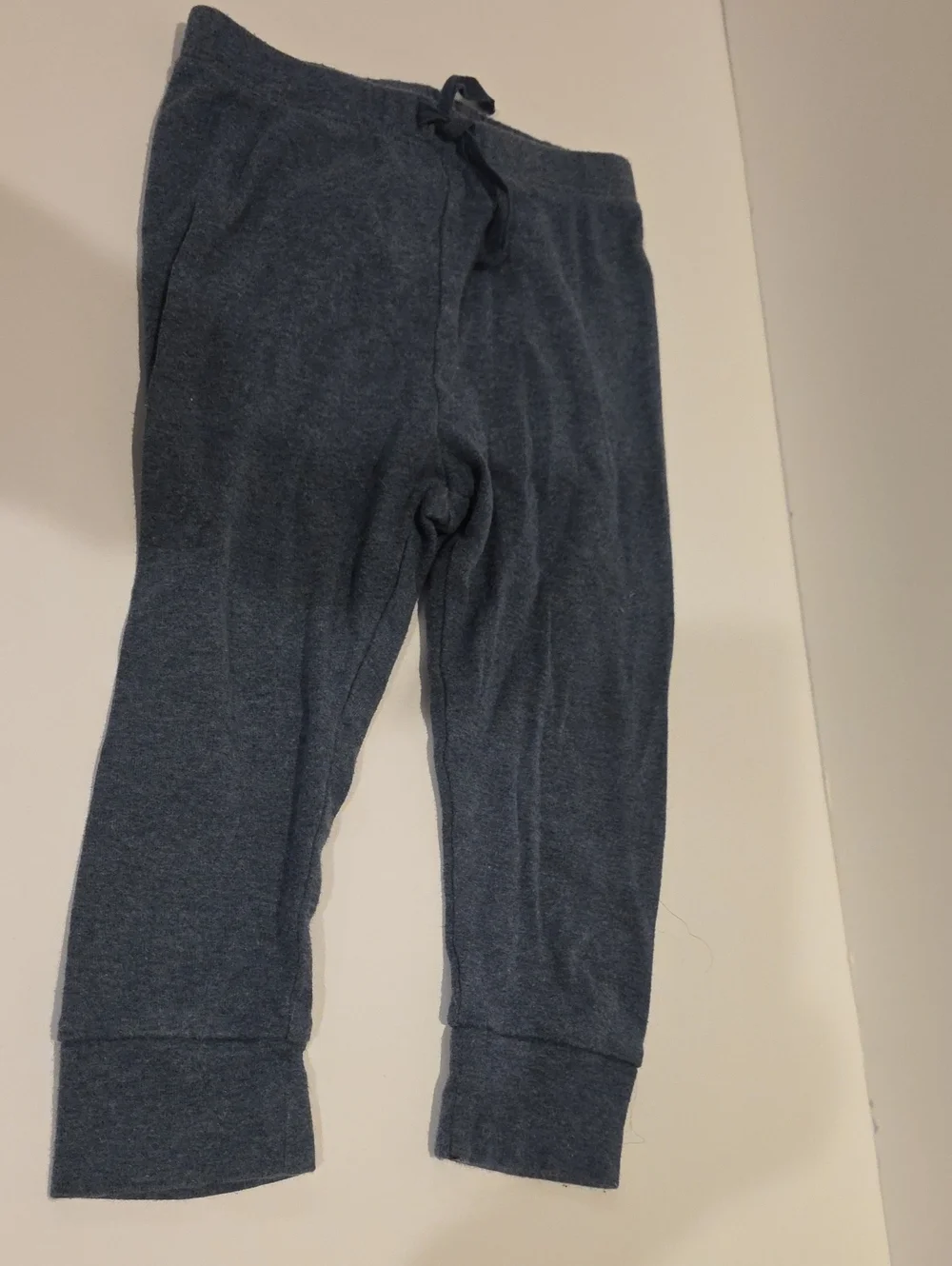 Baby Gap Size 18- 24 Months Kids Cozy Blue Knit Jogger Pants 100% Cotton